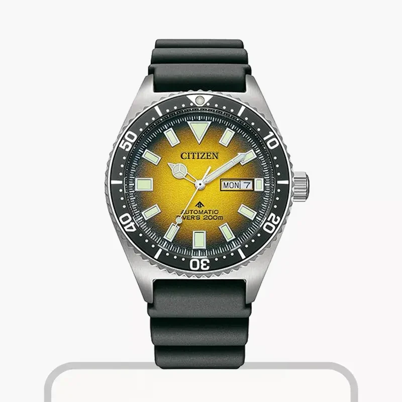 Citizen Promaster Diver's Automatic Yellow Dial Men's Watch | NY0120-01X